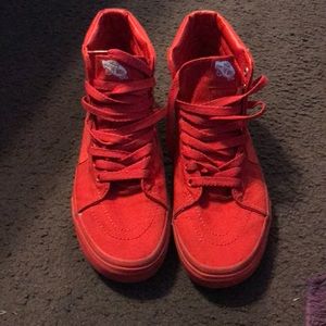 All red Vans
